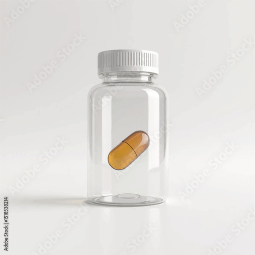 suppliments,3d suppliments bottle,realistic suppliments, transparent suppliment bootlles, tablets, nature,flowers,multiple bottles,medicine,without label,glass jar multi color,capsules, fish capsules