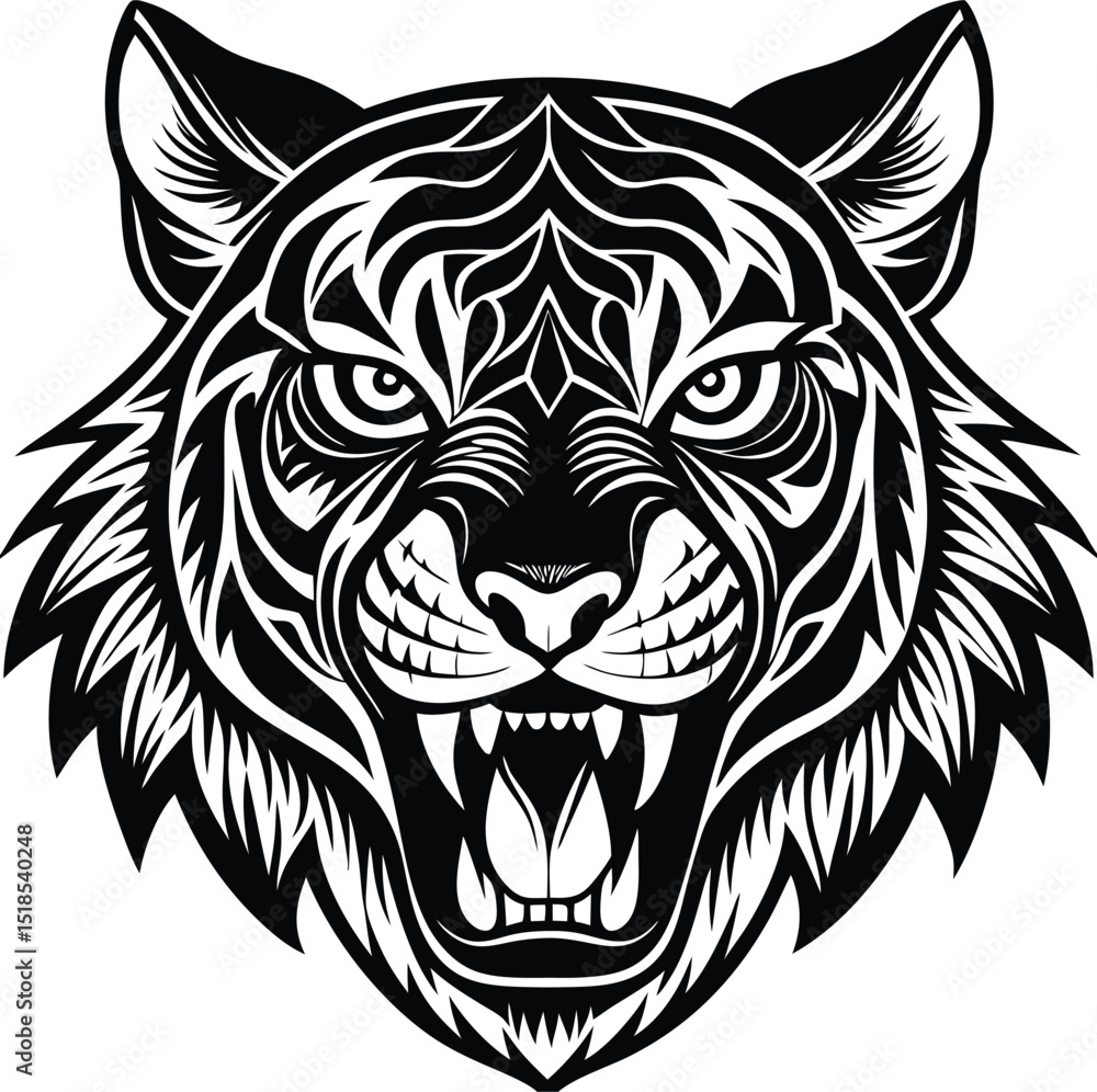 Tiger Head Tribal Vector Tiger Head Tribal Vector