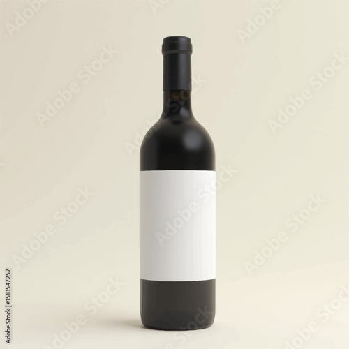wine bottle mockup3d mockups,champagne bottle mockup with white label, realistic 3d product mockups,glass bottle,white background,withoutbackground,ice cubes,multiple productsgolden champagne red wine