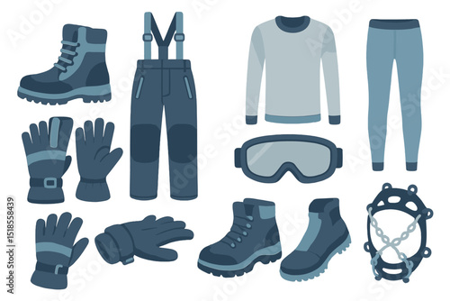 Winter outdoor gear essentials for hiking and snow activities during cold weather adventures