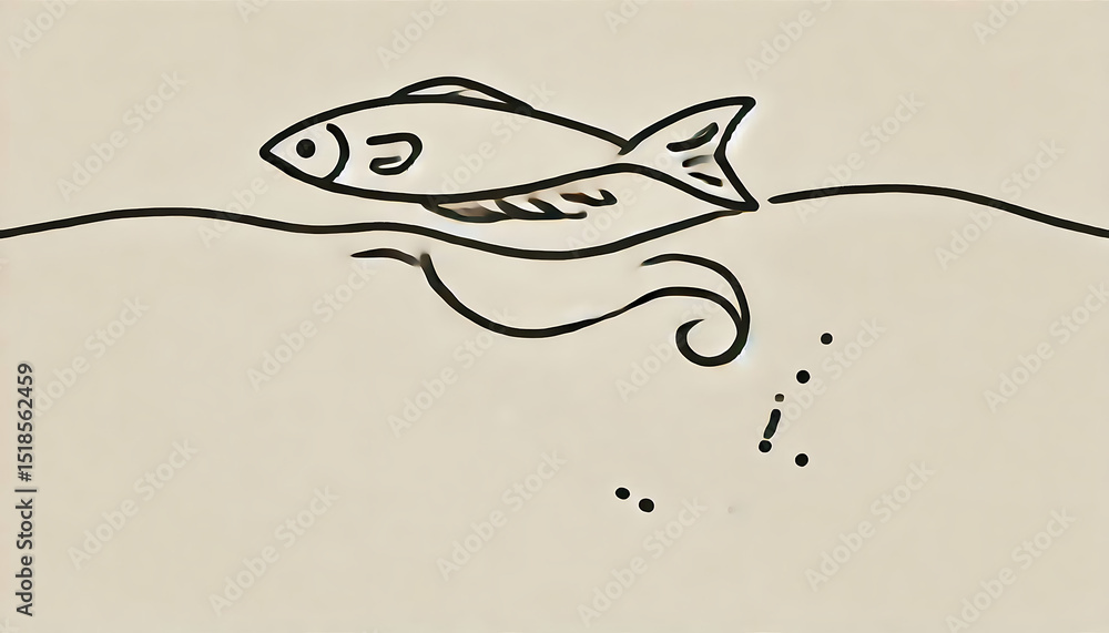 Fototapeta premium Modern Woman's Portrait Outline