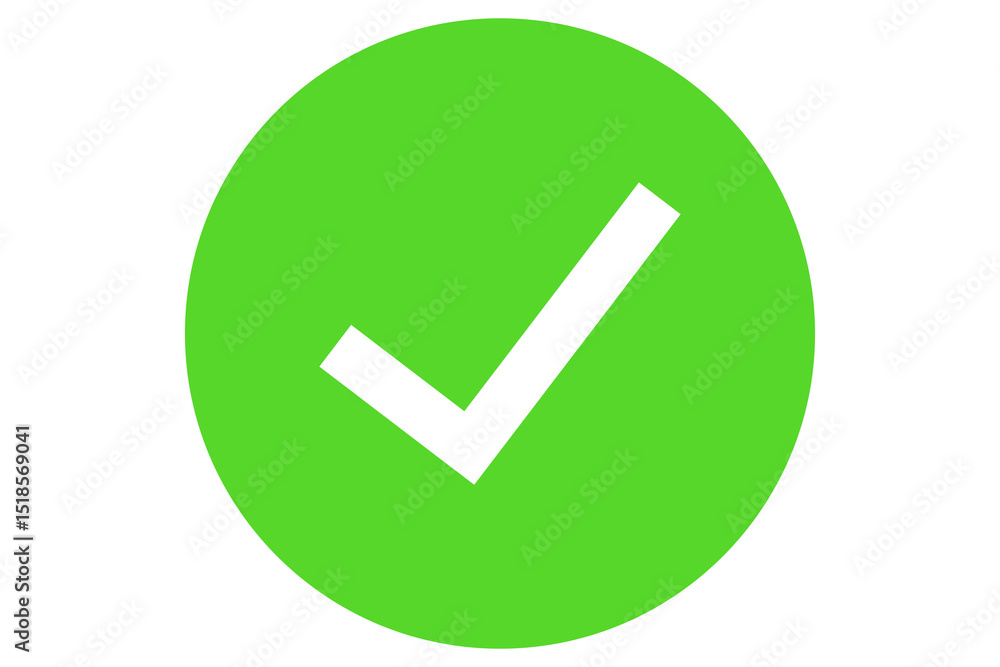 white tick on green round circle transparent background png file type