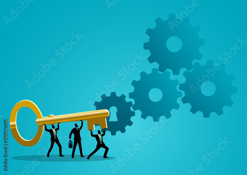 Initiating business processes, key to launching and activating a business
