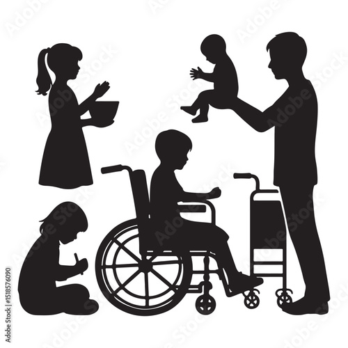 disabled woman in wheelchair