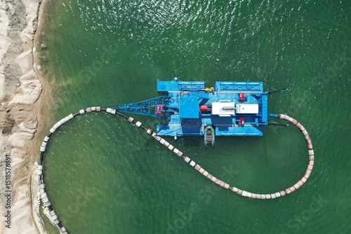 Obraz na plátne dredger at a quarry