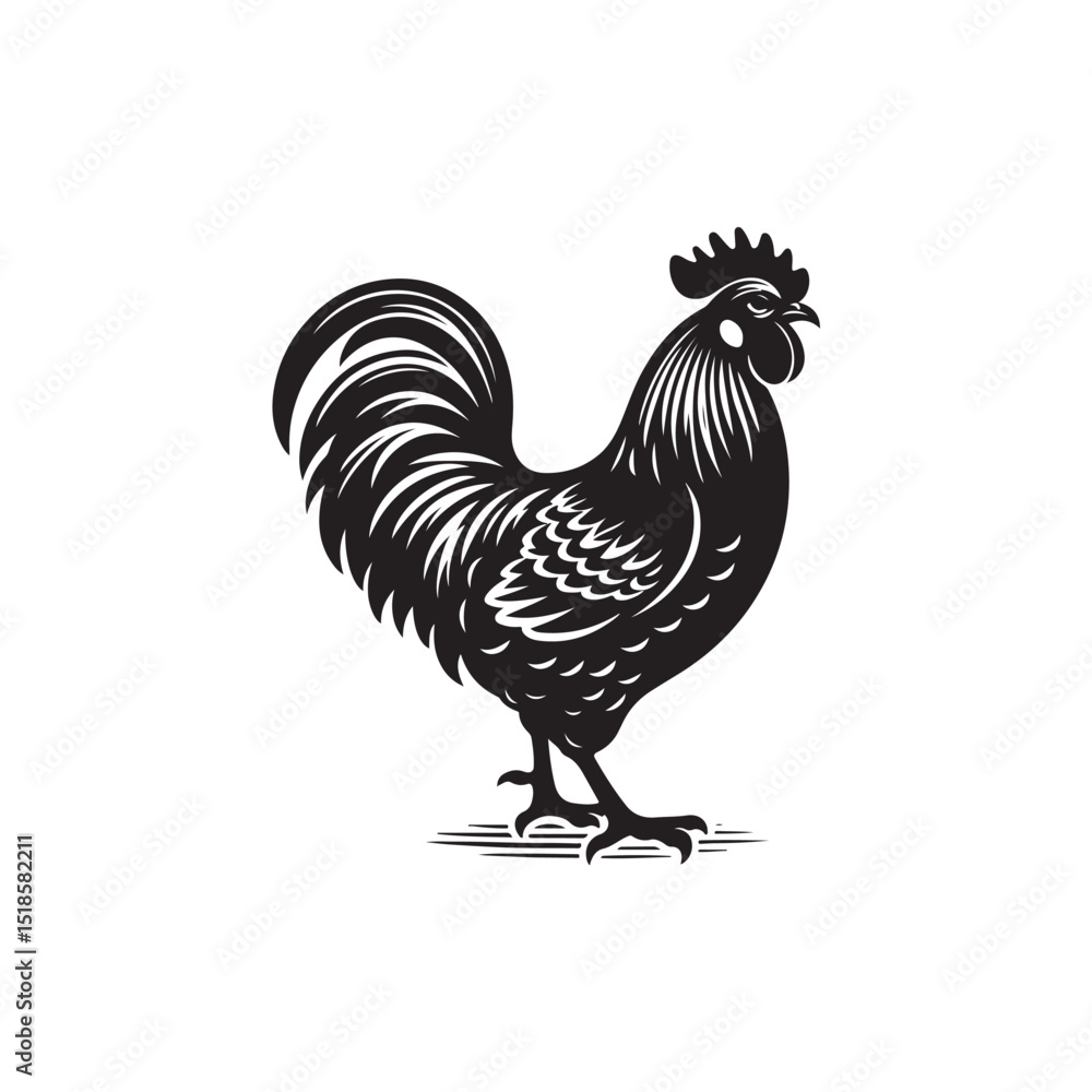 Fototapeta premium Chicken Vector (4).eps