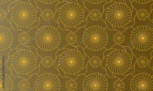 Wallpaper Mural Radiant Spiral Bloom Pattern Torontodigital.ca