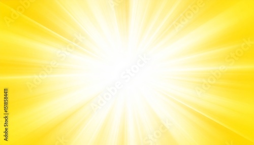 Radiant yellow burst of light on a vibrant background, stunning visual spectacle
