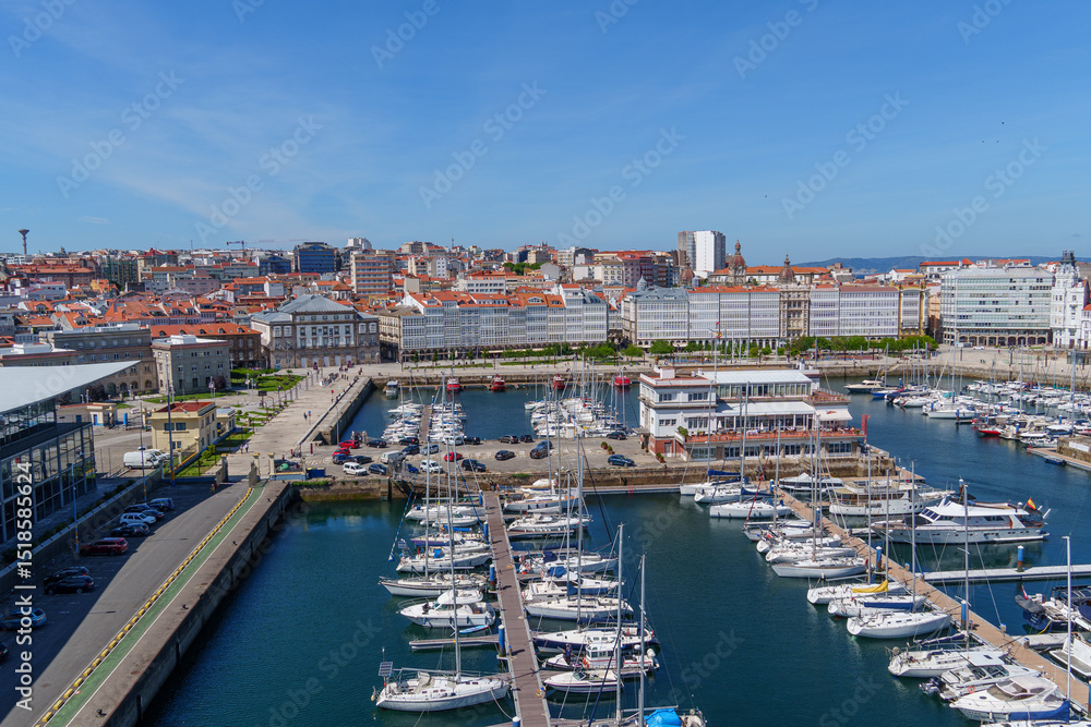 Fototapeta premium A Coruna an der spanischen Küste