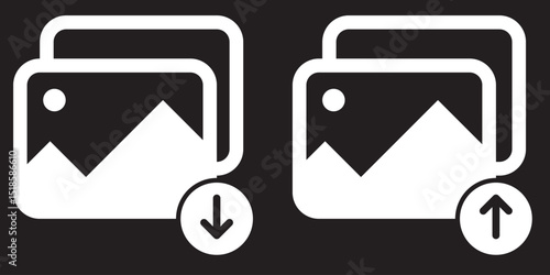 Picture icon vector isolated on white background. Picture vector icon. photo gallery icon vector