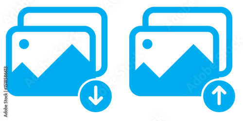 Picture icon vector. photo gallery icon symbol.