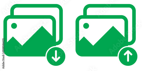Picture icon vector. photo gallery icon symbol.