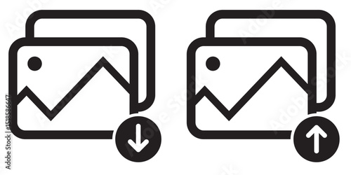 Picture icon vector. photo gallery icon symbol.