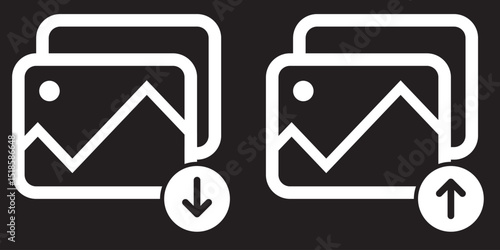 Picture icon vector. photo gallery icon symbol.