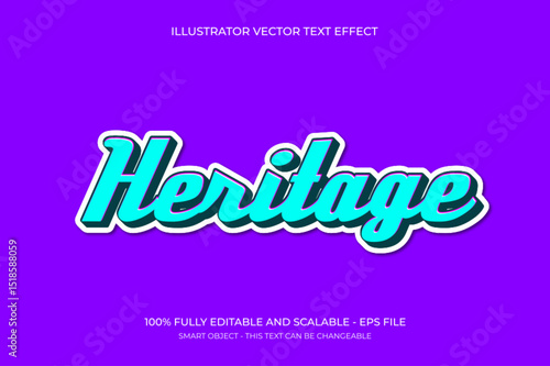 Heritage Text Effect Design