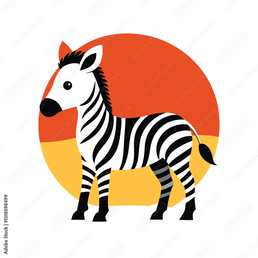 Obraz premium zebra vector illustration