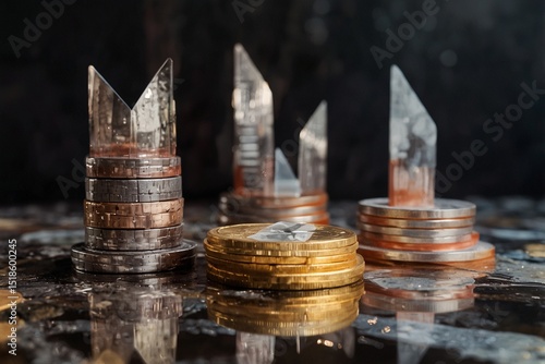Crypto trading tools on a mirror