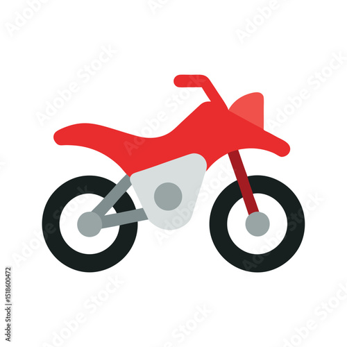 3d render of a red bicycle