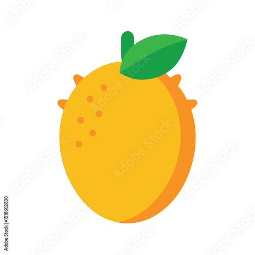 vector illustration of ripe mango