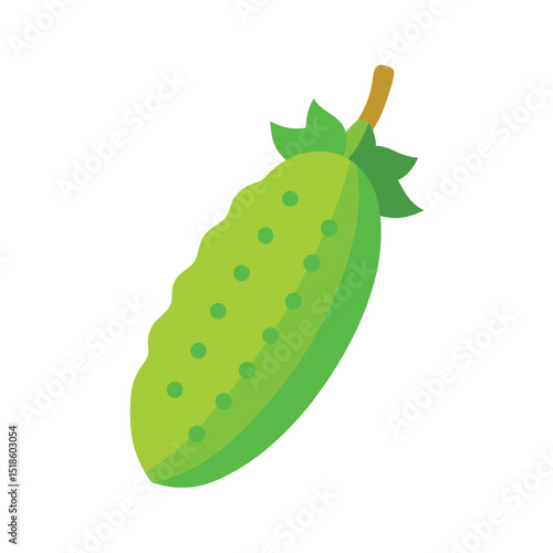 cucumber on white background