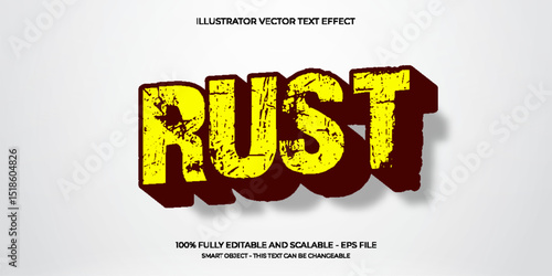 Rust Metal Text Effect