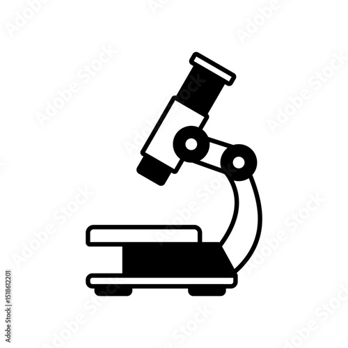 microscope icon, vector illustration, symbol, design logo template pictogram, for ui or ux isolated on white for mobile app, editable