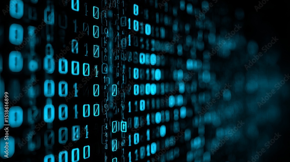 Abstract Digital Binary Code Background Teal Blue Technology Data Stream Network Matrix Digital Numbers Futuristic Technology Innovation Modern Design Graphic Web Art Abstract Digital Binary Code Background Teal Blue Technology Data Stream Network Matrix Digital Numbers Futuristic Technology Innovation Modern Design Graphic Web Art