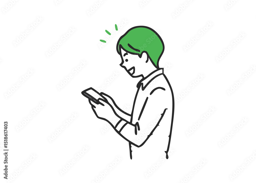 A man in casual clothes is checking his smartphone. Young man using smartphone Illustration of a man in casual clothes checking his smartphone. A man in casual clothes is checking his smartphone. Young man using smartphone Illustration of a man in casual clothes checking his smartphone.