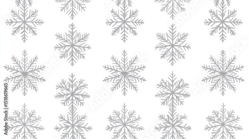 Winter Snowflake Pattern Background (1)