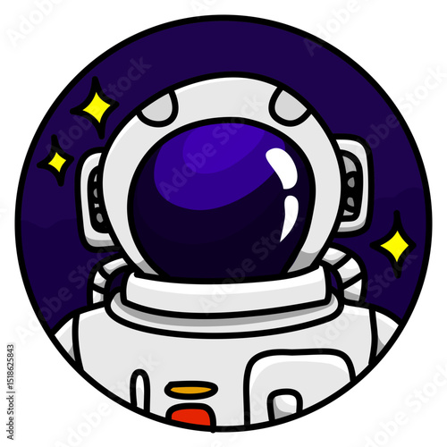 An astronauts icon cartoon vector