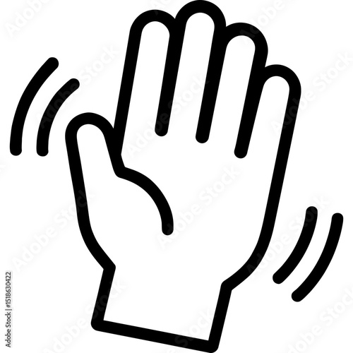 Minimal vector hand wave design