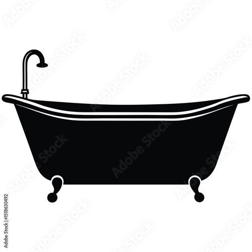 bath tub vector illustration