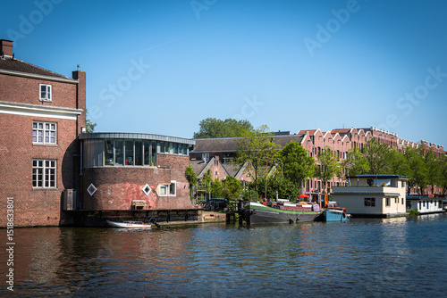 Typical view of Amsterdam from its waterways