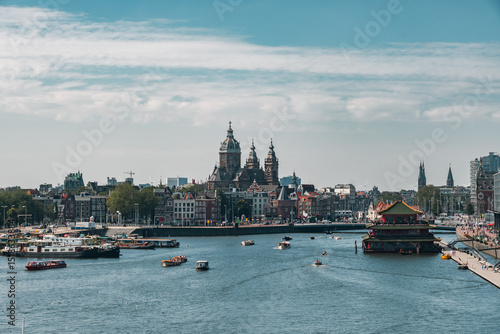 Typical view of Amsterdam from its waterways