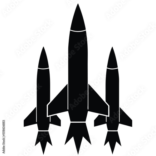 rocket isolated on white background