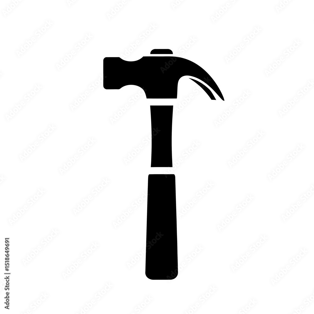 Father's Day hammer icon symbolizing craftsmanship and celebration Father's Day hammer icon symbolizing craftsmanship and celebration