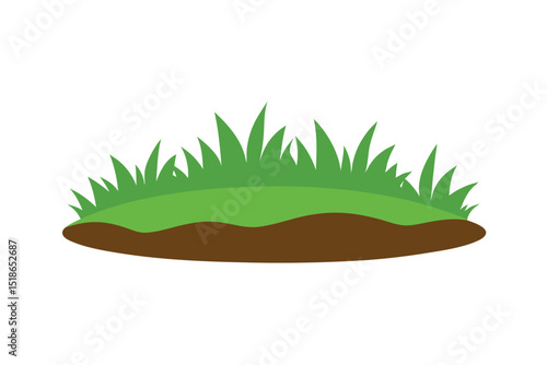 vector illustration of a grass
