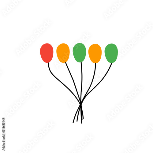 juneteenth balloon vector