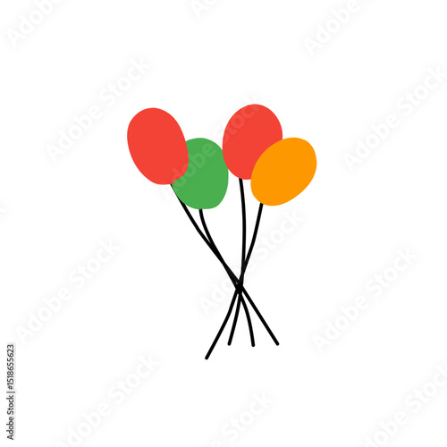 juneteenth balloon vector