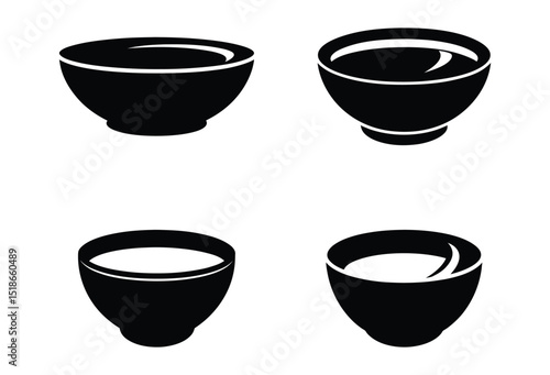 Food bowl icon Simple illustration of food bowl vector icon for web design isolated on white background