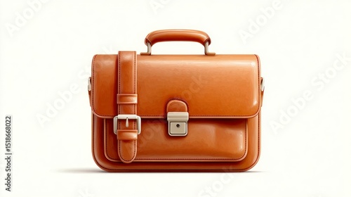 Wallpaper Mural A sleek orange briefcase with a glossy finish and secure clasp ideal for business or professi Torontodigital.ca