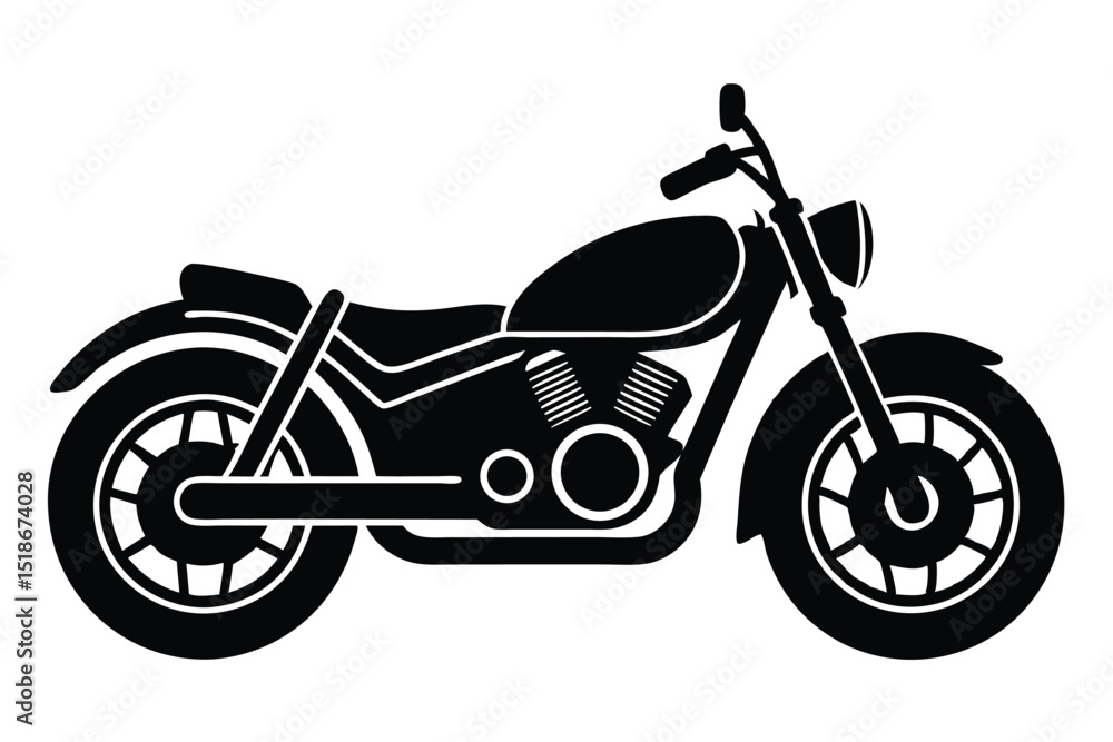 Fototapeta premium motorcycle vector icon