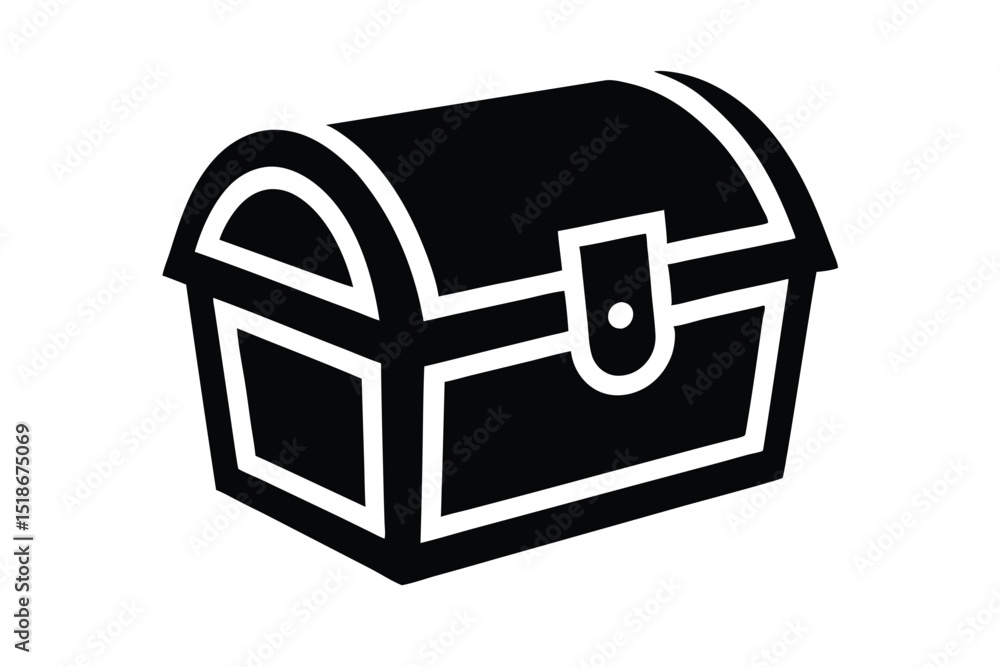 treasure chest vector icon treasure chest vector icon