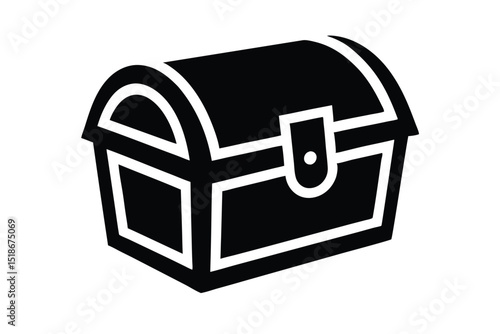 treasure chest vector icon