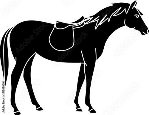 Polo pony silhouette vector