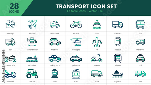 Transport Icon Set

