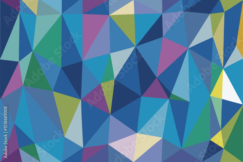 Wallpaper Mural Colorful geometric low poly pattern design with overlapping triangle shapes Torontodigital.ca