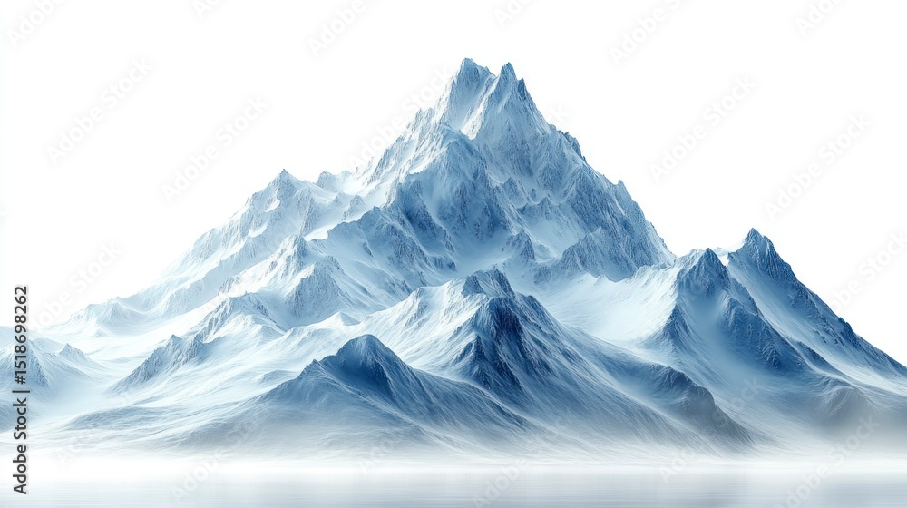 custom made wallpaper toronto digitalSnowy Mountain Peaks in Winter Wonderland Landscape
