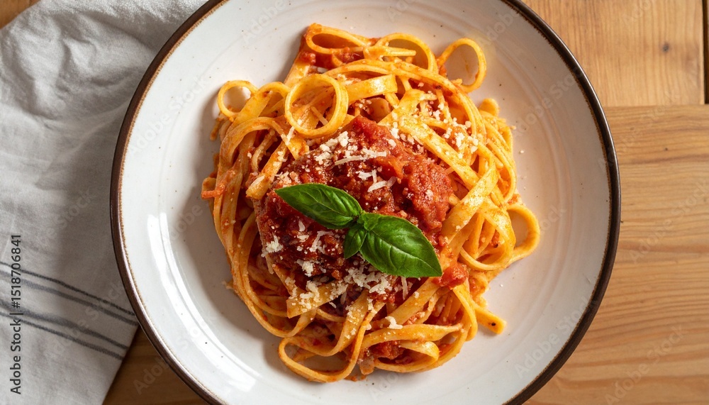 Pasta with Tomato Sauce and Fresh Basil Pasta with Tomato Sauce and Fresh Basil