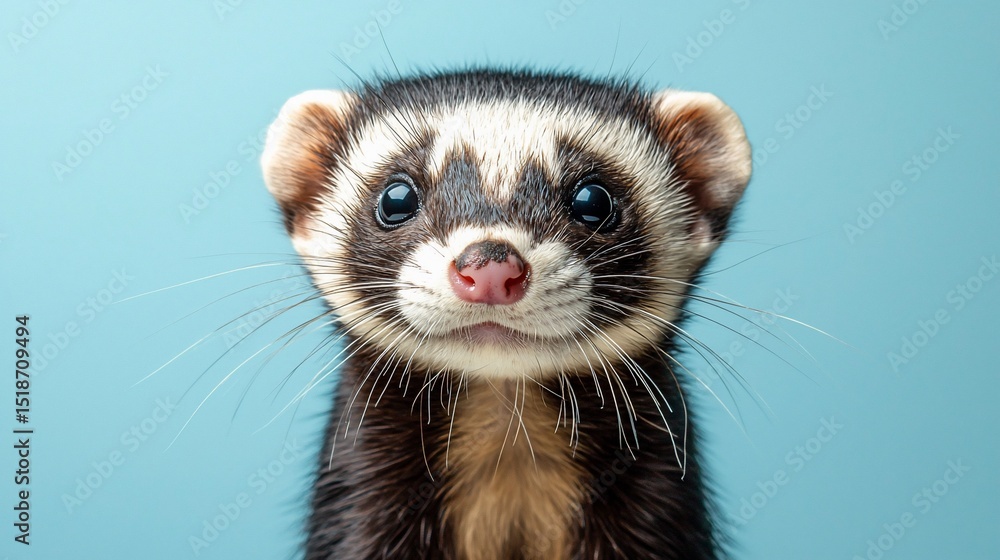 Cute ferret portrait Cute ferret portrait